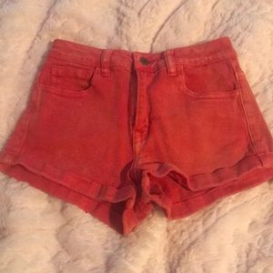 Forever 21 Red jeans shorts